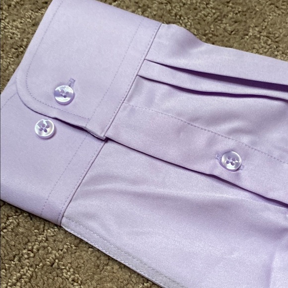 Flex Classic Lavender Size 2XL Dress Shirt with Subtle Pattern - Picture 10 of 10